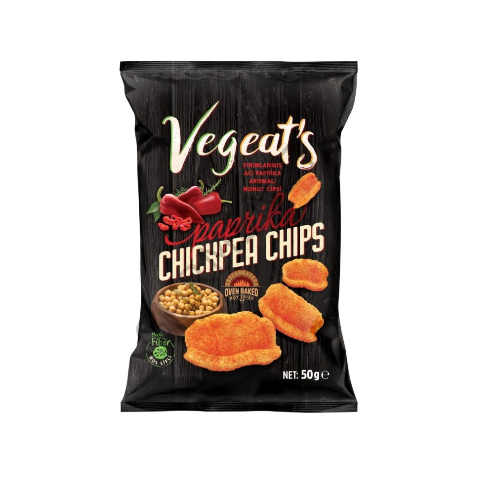 Vegeat’s Fırınlanmış Paprika Aromalı Nohut Cips 50 Gr 5