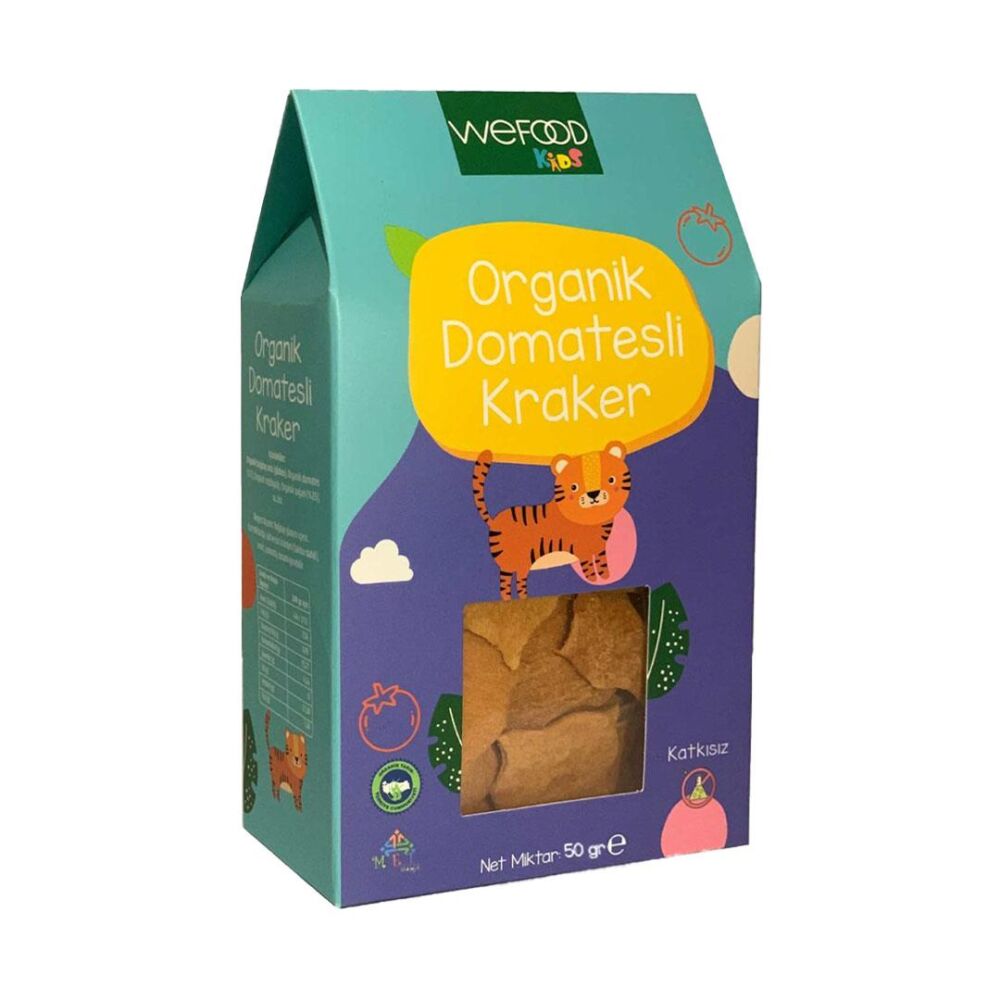 Wefood Kids Organik Domatesli Kraker 50 Gr 5