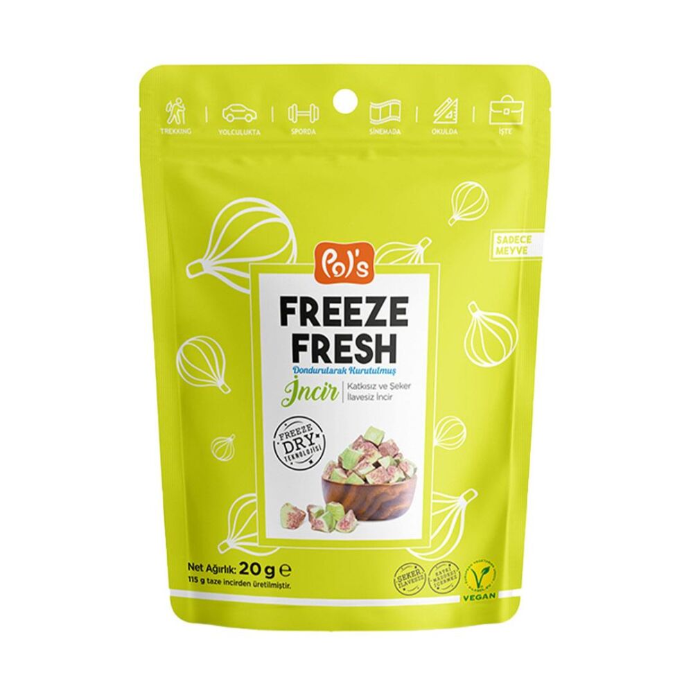 Pol's Freeze Fresh Dondurularak Kurutulmuş İncir 20 Gr 5