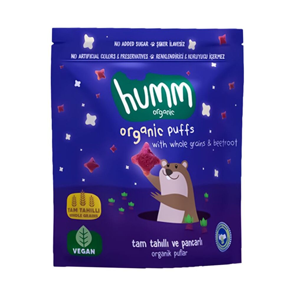 Humm Organic Organik Tam Tahıllı ve Pancarlı Puflar 30 Gr 5