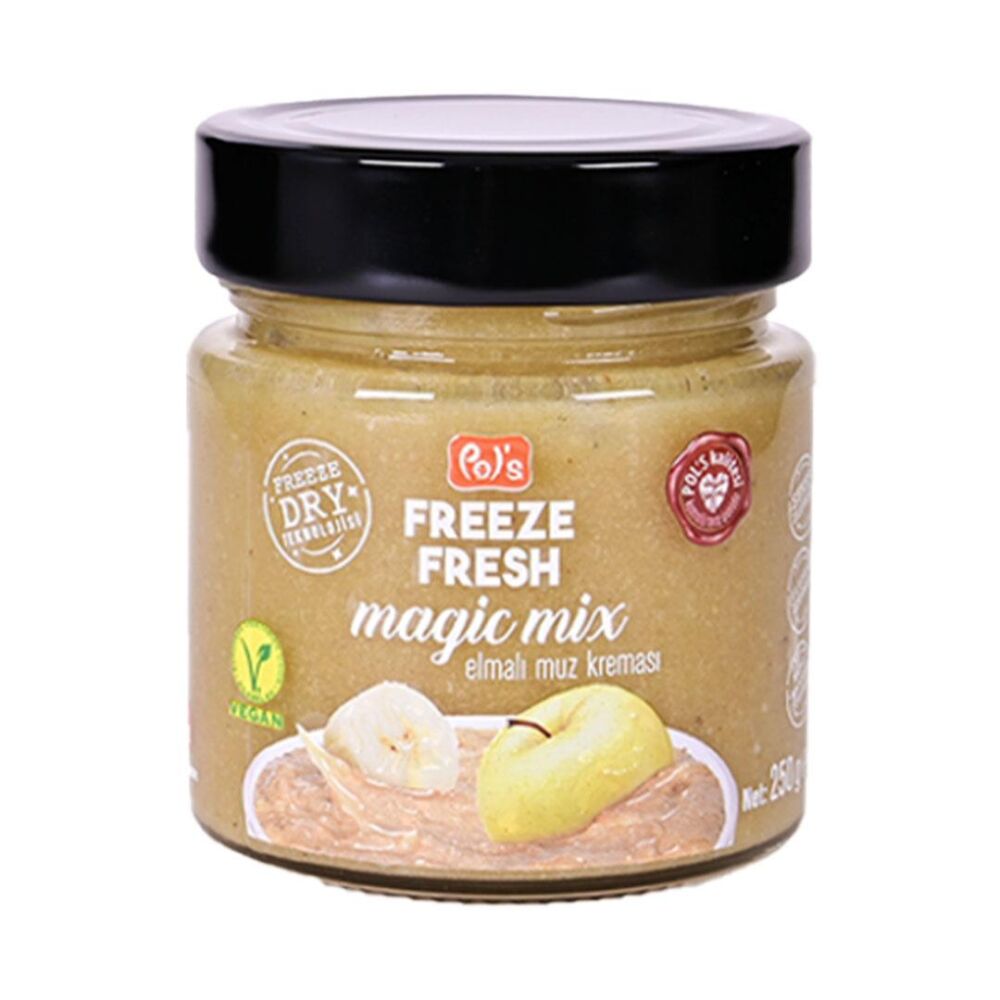 Pol's Freeze Fresh Magic Mix Elma Ve Muzlu Doğal Meyve Kreması 250 Gr 5