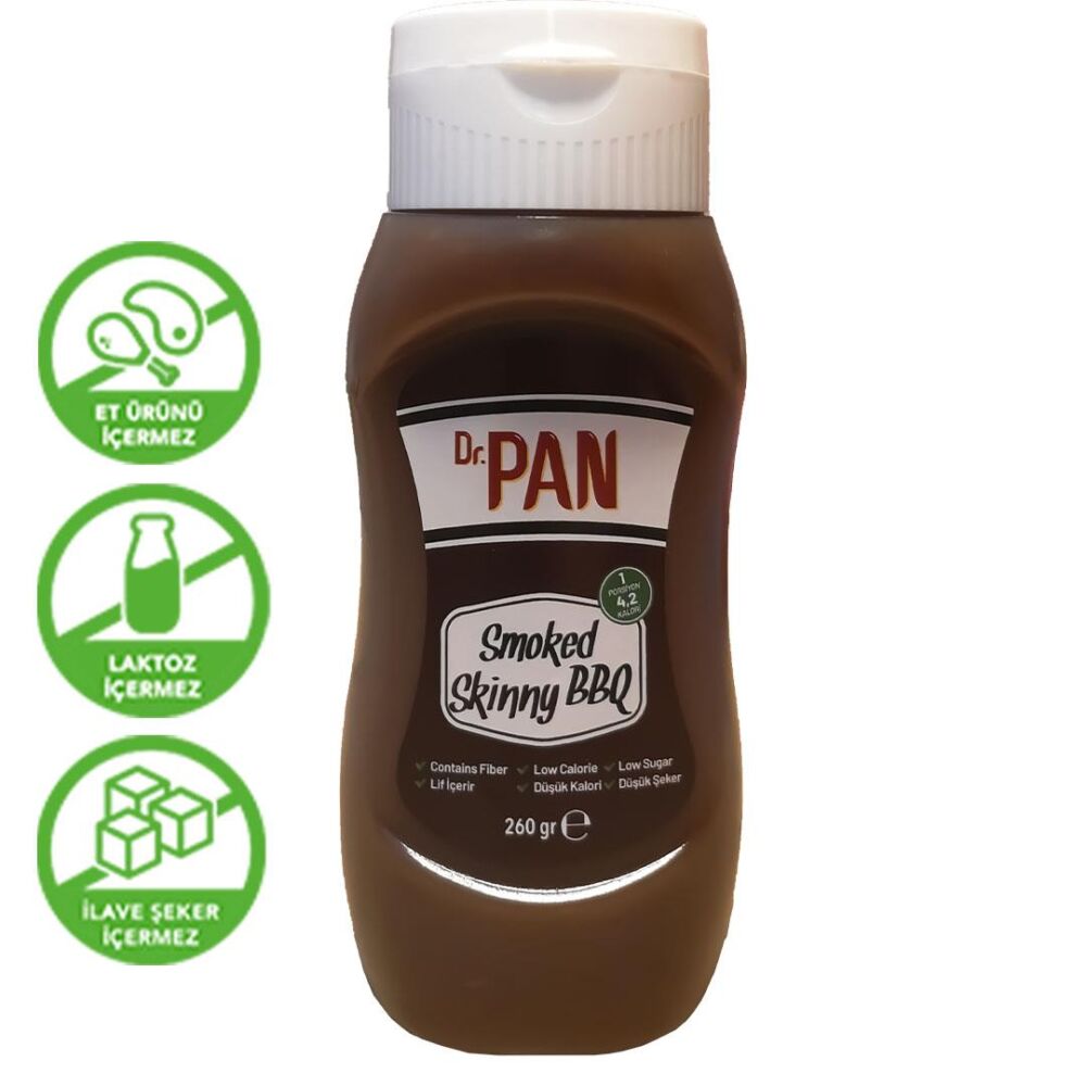 Dr. Pan Smoked Skinny BBQ Şeker İlavesiz Enerjisi %80 Azaltılmış Tütsü Aromalı Barbekü Sos 260 Gr 5