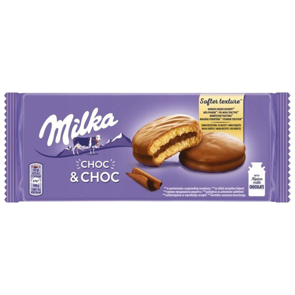 Milka Choc and Choc Sütlü Çikolata Kaplamalı Kakao Dolgulu Kek 150 Gr İthal 5