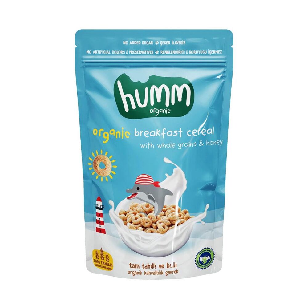 Humm Organic Tam Tahıllı ve Ballı Organik Kahvaltılık Gevrek 80 Gr 5