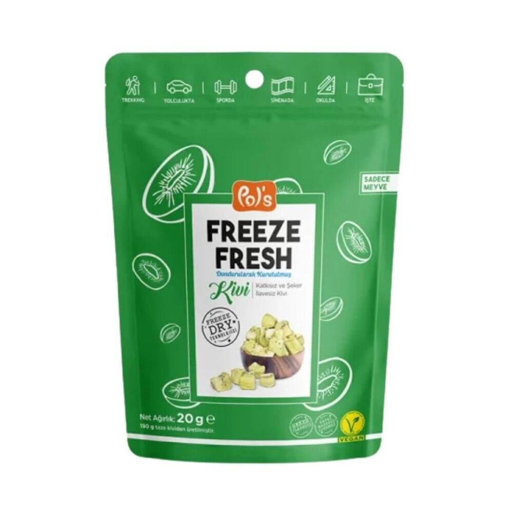 Pol's Freeze Fresh Dondurularak Kurutulmuş Kivi 20 Gr 5