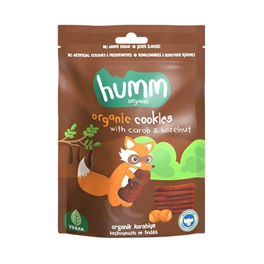 Humm Organic Organik Keçiboynuzlu Fındıklı Kurabiye 55 Gr 5