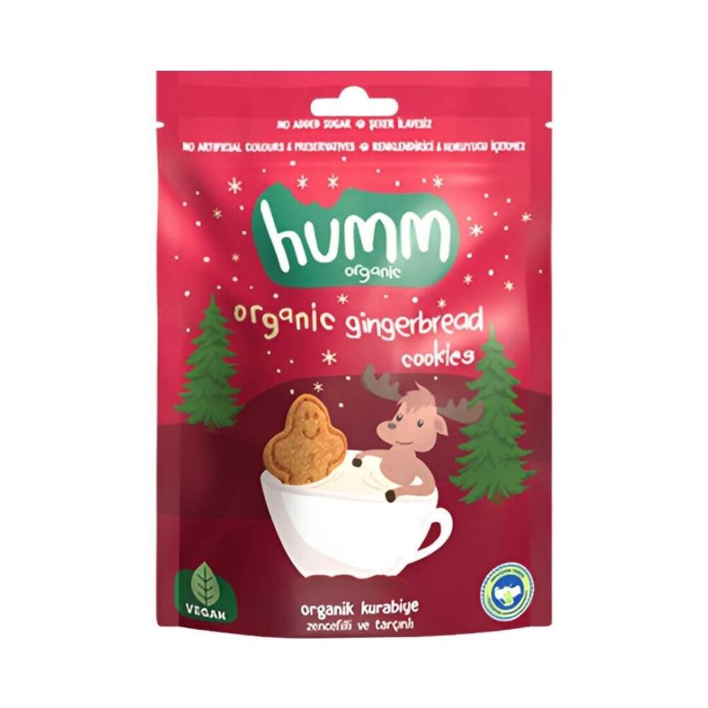 Humm Organic Organik Tarçınlı Zencefilli Kurabiye 55 Gr 5