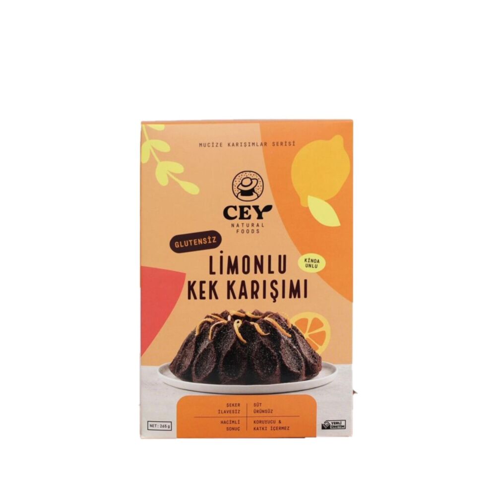 Cey Natural Kinoa Unlu Limonlu Kek Karışımı 265 Gr 5