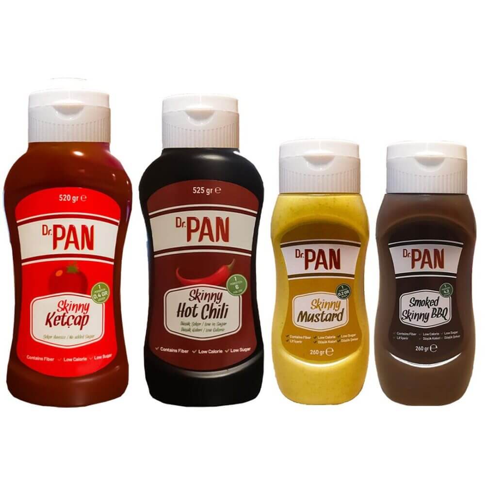 Dr. Pan Skinny Sos ( Ketçap - Acı - Hardal - Barbekü ) Set 3