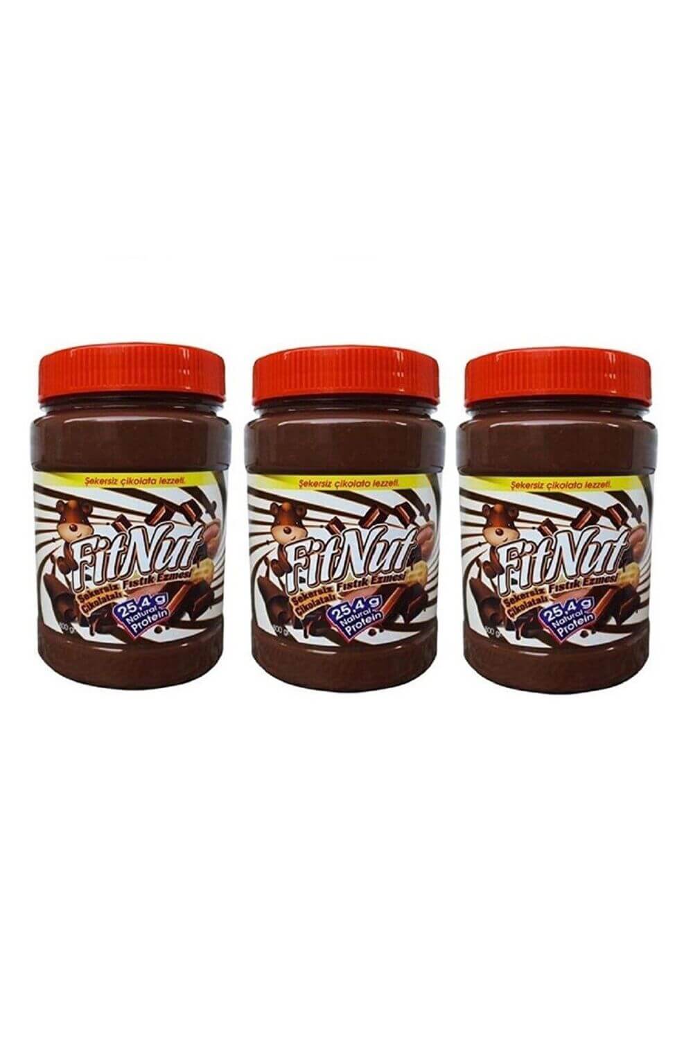 Fitnut Şeker İlavesiz Çikolatalı Fıstık Ezmesi 3 x 800 Gr 5