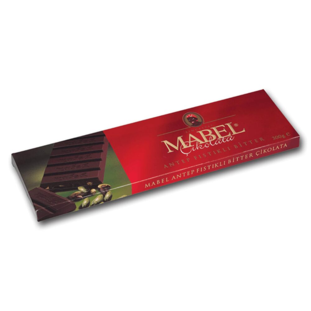 Mabel Antep Fıstıklı Bitter Tablet Çikolata 300 Gr 3