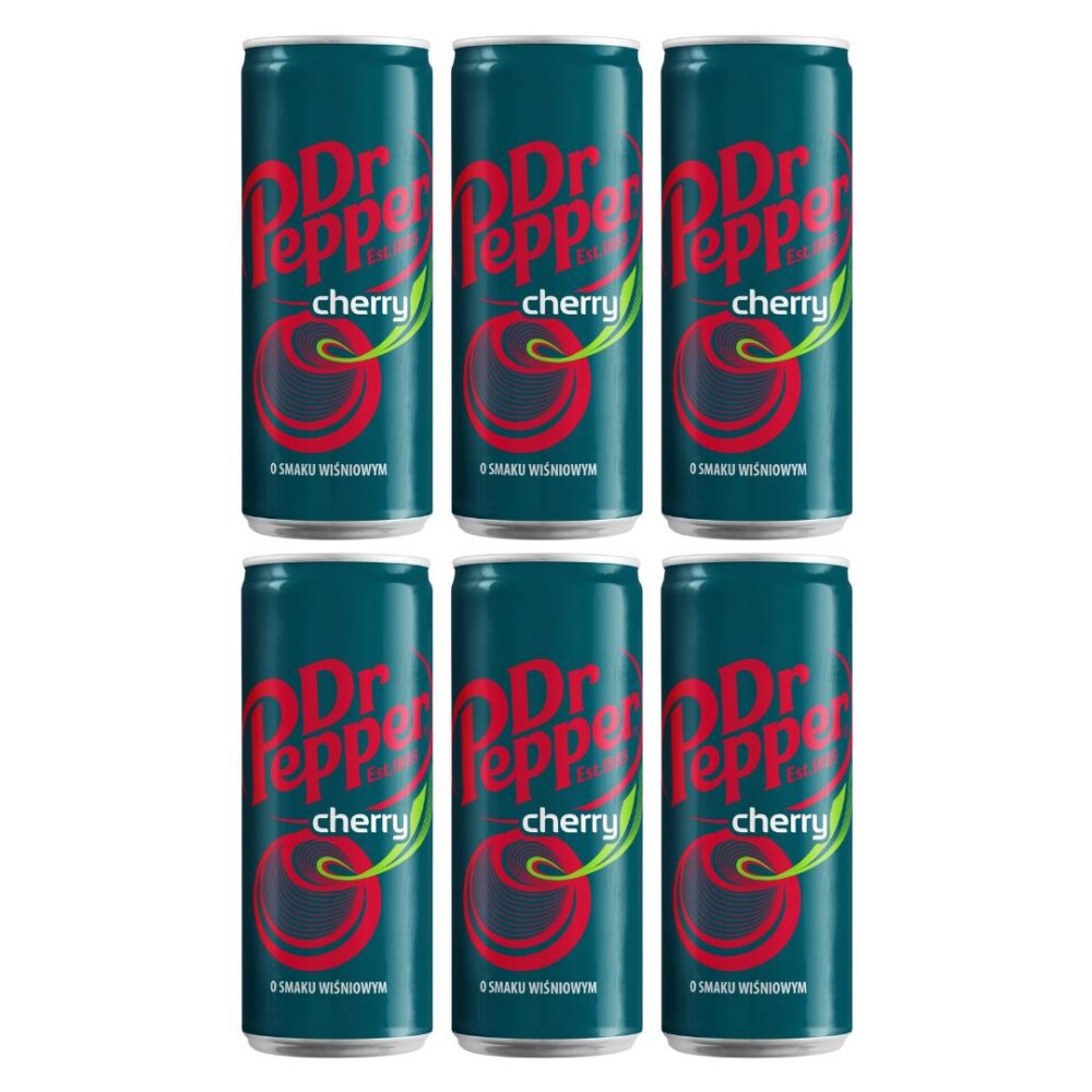 Dr Pepper Cherry Karışık Aromalı Gazlı İçecek 6 x 330 Ml 5