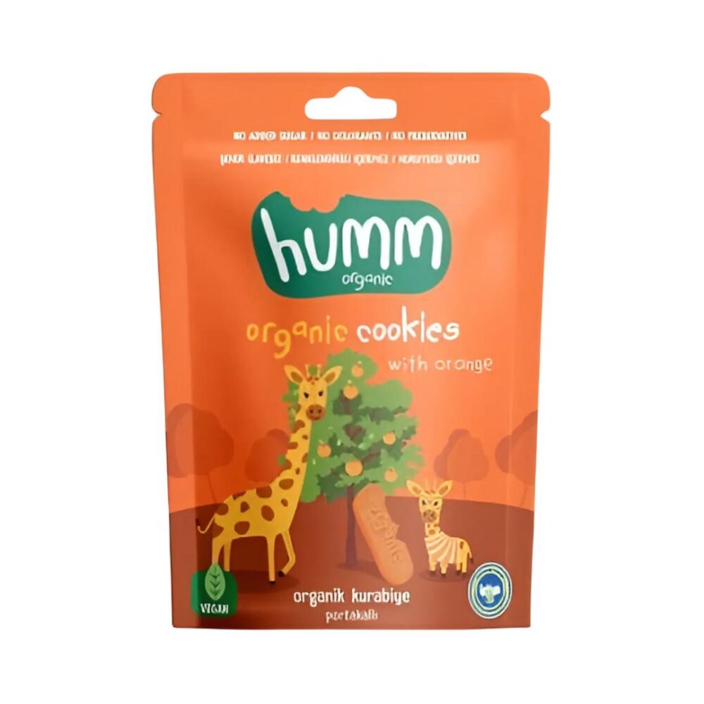 Humm Organic Organik Portakallı Kurabiye 55 Gr