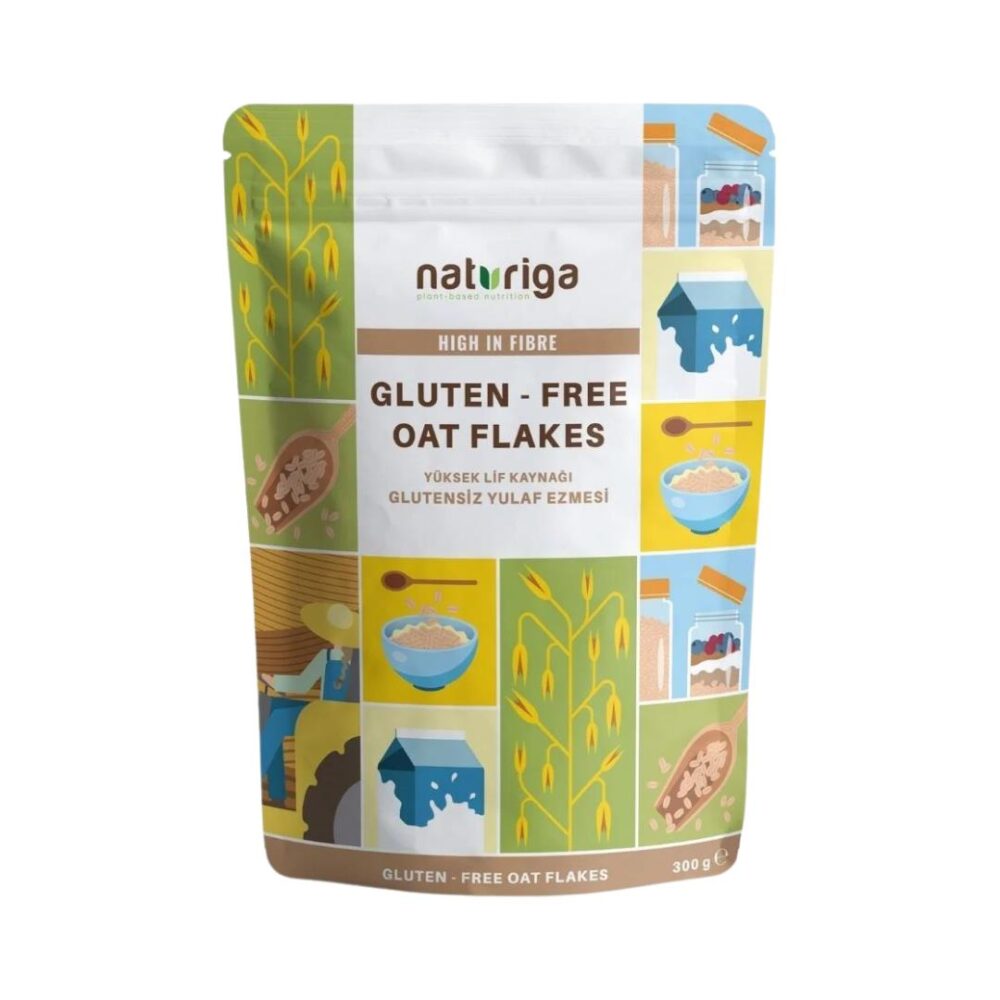 Naturiga Gluten Free Oat Flakes Glutensiz Yulaf Ezmesi 300 Gr